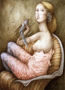 Sofia Mosiadz, peinture L'Oiseau bleu