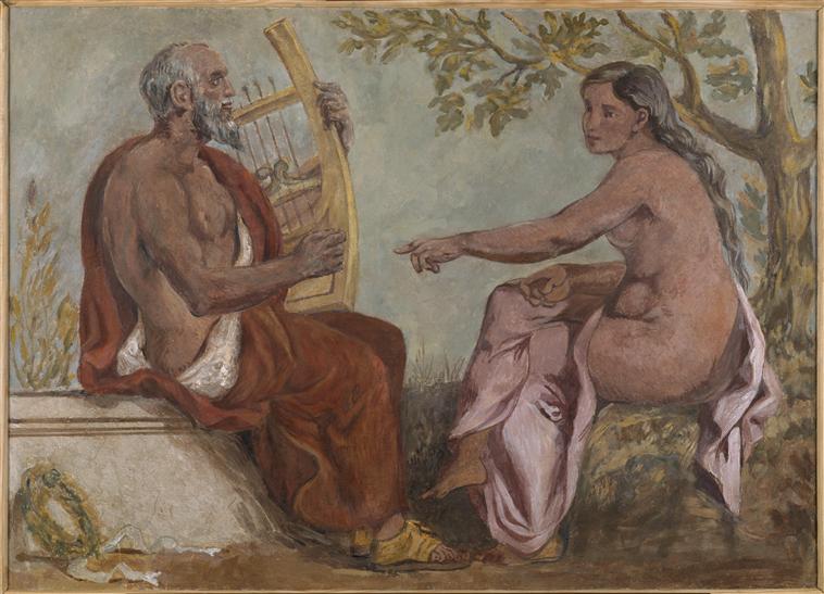 Delacroix - Anacréon et une jeune fille