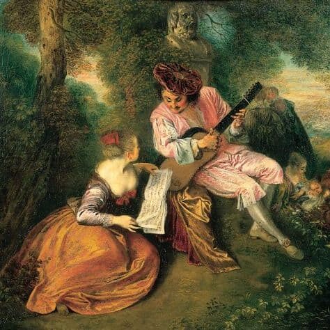Watteau Antoine amour bagatelle