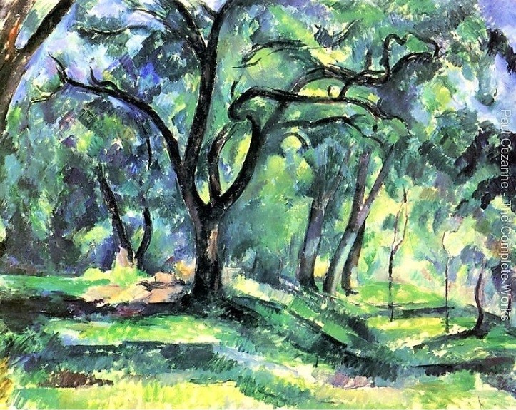 Cézanne forêt peinture