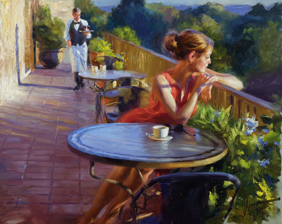 VOLEGOV Vladimir_terrasse d'un café