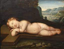 Francesco Albani the sleeping christ child