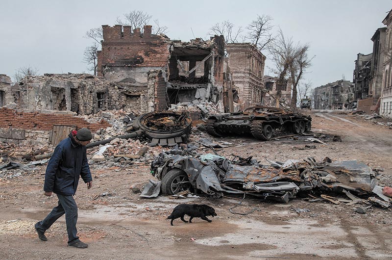 ruines Donbas