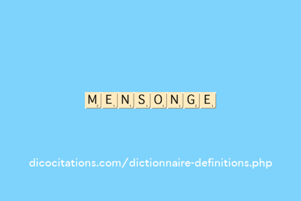 mensonge