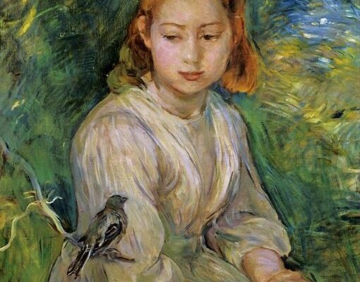 Berthe Morizot "Petite fille à l'oiseau"