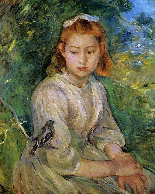 Berthe Morizot "Petite fille à l'oiseau"