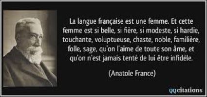 Anatole France sur la langue