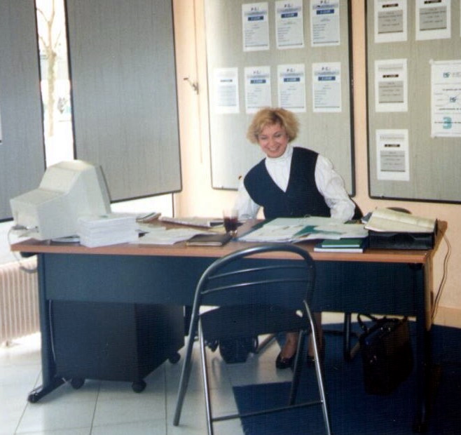 dans l'agence immobilière