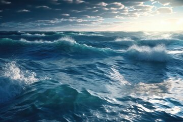 wzburzony ocean