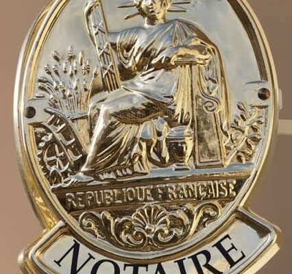 notaire plaque